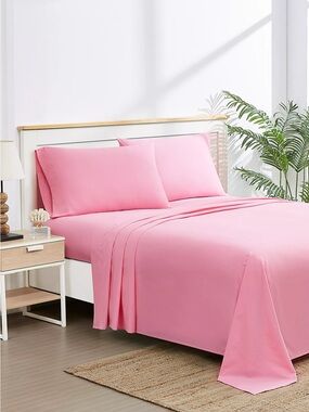 Scout 4pc Sheet Set Pink Lemonade King 200 tc cotton R$180 NIP